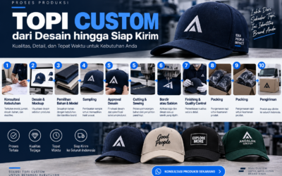 Proses Produksi Topi Custom dari Desain hingga Siap Kirim